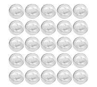 25PCS 7cm Clear Plastic Ornament Balls, DIY Fillable Baubles Transparent Spheres for Christmas Decoration, Home Hotel Mall Festival Ornaments, Gift & Candy Packaging