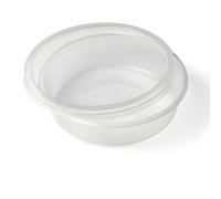 25PCS 8oz ROUND PLASTIC CONTAINERS WITH SNAP-ON LIDS | TRANSPARENT FOOD GRADE BPA FREE | MICROWAVE FREEZER DISHWASHER SAFE | IDEAL FOR SAUCES AND OTHER ITEMS | RESTAURANTS TAKEAWAYS HOME KITCHENS