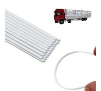 25Pcs ABS Flat Bar Rods Solid Plastic Sheet Strip - 4x1.5x250mm, Sand Table, Fabrication, Model Making, Easy to Cut, Drill, and Shape