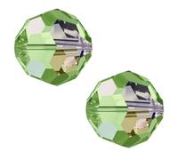 25pcs Adabele Austrian 6mm Faceted Round Crystal Beads Peridot Green AB Compatible with 5000 Swarovski Crystals Preciosa SSU-616
