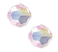 25pcs Adabele Austrian 6mm Faceted Round Crystal Beads Rosaline Pink AB Compatible with 5000 Swarovski Crystals Preciosa SSU-603