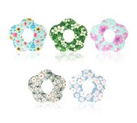 25pcs Adhesive Patches for Dexcom G7, Waterproof Breathable Over Patches Flowers Print Sensor Covers Sweatproof Pre-Cut Monitor Overpatches Tape Stickers, Long Stay (Style 1)