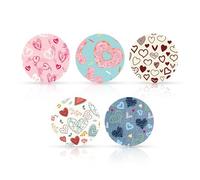 25pcs Adhesive Patches for Libre 2 or 3, Valentines Theme Sensor Patches Protector CGM Sensor Covers Accessories Waterproof & Sweatproof Overpatches Sticker Compatible with Libre Freestyle 3/2