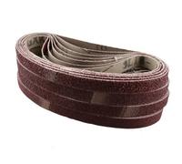 25Pcs Air Finger Sander Abrasive Belts 330mm X 10mm Mixed Grit 60/80/100/120 Kit