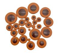 25Pcs Altos Saxophone Leather Pads Multiple Size Sax Replacements Part For
