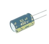 25pcs Aluminum Electrolytic Capacitor 450v82uf Low Resistance Long Life Capacitors 82 Uf 450 V Size 16 X25mm(20PCS)