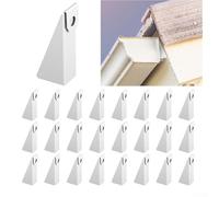 25Pcs Aluminum Gutter Wedges For 5-inch K-Style Gutters, Use To Level Your Gutters When Fascia Is At An Angle, For Proper Drainage And Functionality(3.5cm)