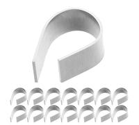 25pcs Aquatic Plant Ring for Fish Tanks, Metal Fixed Holder | Silver Finish, Tool-free Setup, Beginner-friendly Design, for Freshwater Hydroponics and Substrate Plants