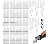 25Pcs Arc Edge Oscillating Multitool Scraper Blade Set, Scraper Blades/Oscillating Multitool Blades Japanese Tooth Oscillating Saw Blades Clean Cut for Wood and Plastic