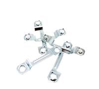 25pcs Art Work Picture Photo Frame Back Board No Need Screw Barbed Press Self Fixing Attach Sawtooth Saw Tooth Hook Hanger for Home Decoration(B 8x42mm)