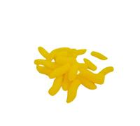 25pcs Artificial Maggots Buoyant Pop Up Fluorescent Fluoro Fake Maggots for Fishing Soft and Lifelike Bait Trout and Carp Fishing Tackle (Fluorescent Yellow)