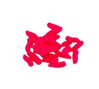 25pcs Artificial Maggots Buoyant Pop Up Fluorescent Fluoro Fake Maggots for Fishing Soft and Lifelike Bait Trout and Carp Fishing Tackle (Fluorescent Pink)