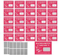 25pcs Bachelorette Scratch Off Game Dare Cards with Silver DIY Film Stickers, Fun Bridal Shower Party Games for Wedding Engagement Bachelorette Party Supplies