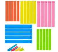 25Pcs Bag Clips for Food Storage in 5 Sizes & 5 Colours, Reusable Freezer Bag Clips, Convenient for Keeping Food Fresh, Sealing Packets, Freezer Bags & Pet Food Storage Bags