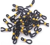 25Pcs Black Adjustable Chicken Leg Bands - Baby Chick Splay Leg Correctors for Poultry/Ducks | Non-Slip Hobble Braces for Spraddle Leg Repair,Poultry Care Supplies, Veterinary Rehabilitation Tools