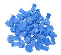25Pcs Blue Solderless Quick Splice Snap Wire Connector AWG 14 to 18 Cold Pressing Terminal for Electrical Wiring Automotive Marine with PP Insulation Brass Contact 0.75 2.5mm² 300V