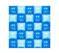 25PCS Blue Square Foil Balloons Wall Backdrop, Double-Side Bicolor Balloons Tunnel Arch Kit for Birthday Baby Shower Graduation Wedding Anniversary Party Background Decoration