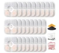 25pcs cat Filters Compatible with catit pixi Water Fountain Filter Replacement,Activated Carbon pet Fountain Filters,Triple Filtration System with Resin Keep The Water Clean and Fresh,