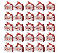 25pcs Christmas Candy Boxes Wrapping Organizers Container Supplies For Indoor Outdoor Traveling Hiking Camping Supplies Party Favor Boxes