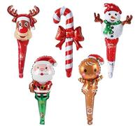 25Pcs Christmas Foil Balloons, Aluminum Foil Christmas Balloons, Reindeer Balloon, Gingerbread Christmas Decorations, 90s Christmas Decorations, Balloon Decoration, For Christmas Party Decorations,