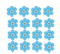 25Pcs Christmas Glitter Badges Pin Flashing Brooch Pin Xmas LED Glowing Brooch Enamel Pins Kids Xmas Jewelry Party Favors (Snowflake)