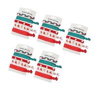 25pcs Christmas Hair Ropes Stretchy Ponytail Holders for Women Festive Hair Ties for Parties Birthdays Christmas Celebrations Vibrant Holiday Accessories