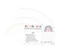 25Pcs Classroom Motivation Cards Teacher Notes Positive Behavior Card Student Incentive for Student Kid Classroom Colorful Reward
