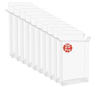 25Pcs Clear Case Sleeve Protector for Nintendo N64 Games Cartridge, N64 Games Cartridge Case Storage Box Video Game Display,Anti Dust,Scracth Free Clear Cases