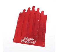 25PCS Creative Happy Birthday Hat Crown Cap DIY Handmade Party Decor Photo Prop For Adult Kids Cake Ornament