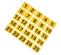25pcs Crime Scene Marker Tent Number 1-25 Plastic Double Sided Tags