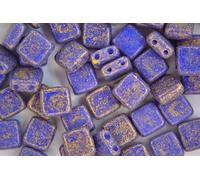 25pcs Czech Tile Beads Pacifica Elderberry Square Two Hole 6x6mm Unique Beading Supplies Jewellery Making Czech Republic