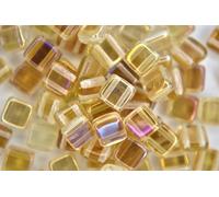 25pcs Czech Tile Beads Twilight Crystal Square Two Hole 6x6mm Unique Beading Supplies Jewellery Making Czech Republic