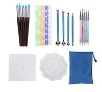 25Pcs Dotting Painting Tool Mandala Dotting Set Drawing Stencil Supplies with Paint Pen Steel Ball Stylus Template Paint Tray