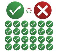 25Pcs Double-Sided Right & Wrong Magnets,Magnets for Whiteboard,1inch Correct Magnet,Suitable for Classrooms, Kitchens, Offices, and Holiday Parties