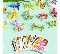 25Pcs Educational 3D Cartoon Puzzle,2024 New 3D Puzzles For Kids Toys,Early Educational Montessori Toys,Educational Kids Toys,3D Jigsaw Puzzle Cartoon Art Crafts Gifts for Boys Girls