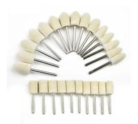 25Pcs Felt Polishing Buffing Buffer Pads for Rotary Tools with Cylinder and Cone Shapes for Wood Jewelry Jade Furniture Metal Glass