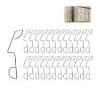 25pcs Fence Panel Clips,Fence Post Repair,Fence Panel Wedges,Fence Panel Wedges to Stop Rattling,Anti Rattle Fence Clips,Fence Clips for Panels,Garden Wind Protector,Fence Rattle Stoppers,Fence Clips