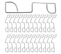25Pcs Fence Panel Clips, Stainless Steel Fence Wedge Clips Fences Post Brackets Garden Wind Protector to Stop Rattling and Banging, 9x2cm