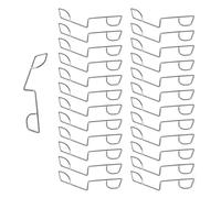 25Pcs Fence Panel Grips Clips Fence Panel Wedge Clips Garden Wind Protector Garden Post Mounting Clamps for Outdoor Highway Sport Lawn Patio, to Stop Fence Panels Rattling