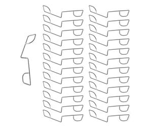 25Pcs Fence Panel Grips Clips Fence Panel Wedge Clips Garden Wind Protector Garden Post Mounting Clamps for Outdoor Highway Sport Lawn Patio, to Stop Fence Panels Rattling
