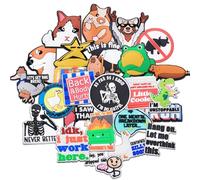 25PCS Funny Shoe Charms Set Cool Fun Accessories for Men Women Girls Boys Teens Meme Sarcastic Charm Humor Meme Silly Goose Clog Decor for Shoes Witty Goofy Hilarious Gift, Multi, normal