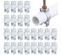 25PCS Galvanized Steel EMT Conduit Hanger with Bolts, Conduit Mounting Brackets for 1/2 in, 3/4 in, 1 in Pipe Support, Zinc Plated Steel Electr(1/2 INCH)