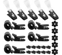 25PCS Garden Flag Holder Clamps for Outdoor Flag Display Compatible with Most Common Flagpole Diameters Sturdy Design