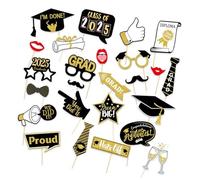 25Pcs Graduation Photography Props Funny Photography Supplies Class Of 2025 Party Decoration Party Table Centerpieces Funny Graduation Accessories