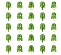 25pcs Handmade 3D for willow Trees for Model Train Scenery and Garden | Model Landscape Trees Diorama Building Props Hobby Layout Accessories Educational Teaching Aids