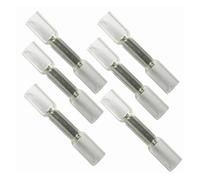 25pcs Heat Shrink Butt Connectors - AWG 26-10 Electrical Splice Wire Connectors for Reliable Cable Crimping(White)