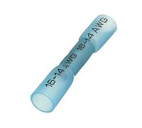 25pcs Heat Shrink Butt Connectors - AWG 26-10 Electrical Wire Connectors for Reliable Splicing and Crimping(Blue)