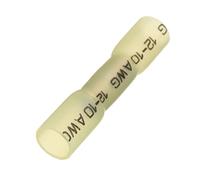 25pcs Heat Shrink Butt Connectors - AWG 26-10 Electrical Wire Connectors for Reliable Splicing and Crimping(Yellow)