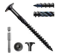 25Pcs Lag Screws #14 x 4-1/2 Inch Heavy Duty Construction Structural Wood Screws Star Drive Rust Resistant Timber Screws for Timber Log Landscaping Wood with T30 Star Bit (25Pcs, #14 x 4-1/2 Inch)