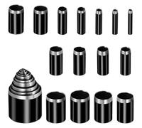 25Pcs Leather Circle Cutter Tools,Leather Punching Tool Set,1-25mm Carbon Steel Round Cutting Dies Hole Punch Tool Kit for DIY Crafts